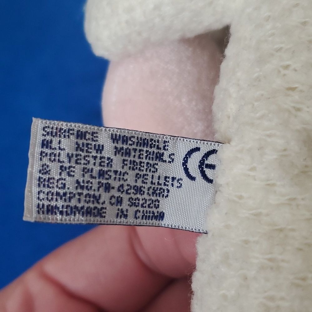 A&A Aurora Sweet Heart Teddy Bear Hawaii 7" White Waffle Weave Pink Hat Plush - Picture 7 of 12